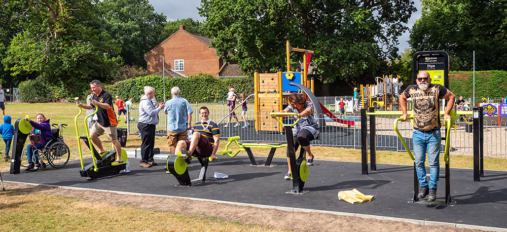 The outdoor eco-gym developed by North Walsham Play