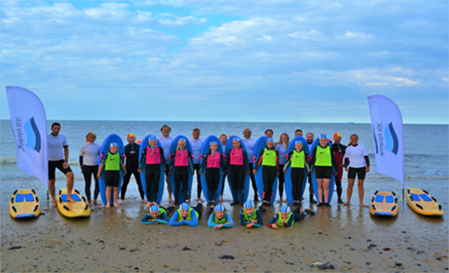 Members of Mundesley SLSC with their new equipment [image courtesy of Mundesley SLSC]